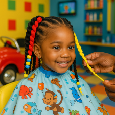 Fun Braid kids' haircut